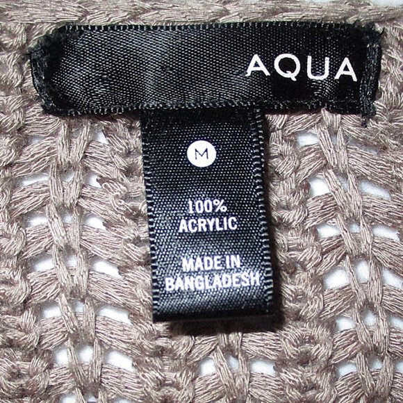 Aqua Reverse Knit Hi Lo Sweater Medium - Picture 6 of 6